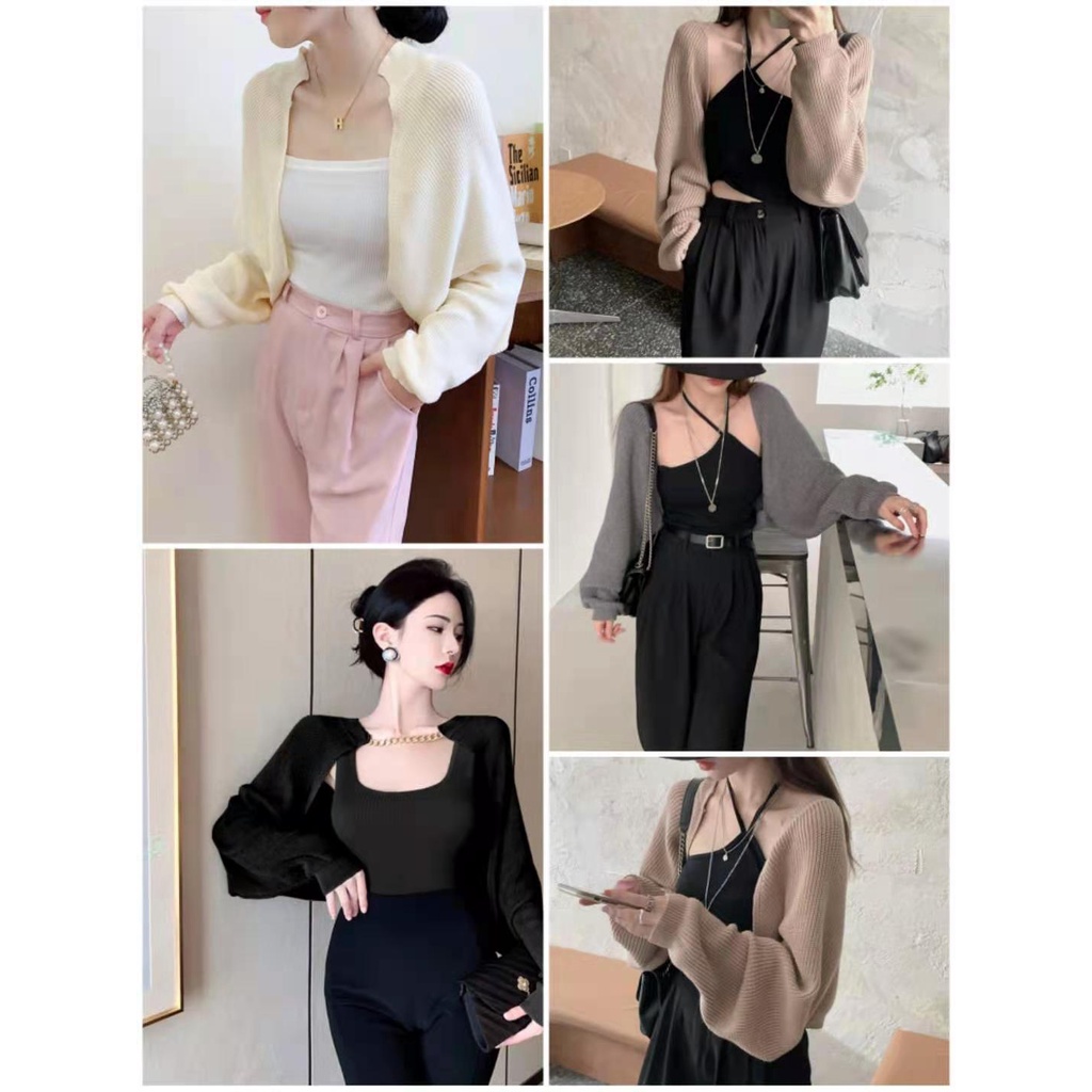 Áo khoác len cardigan tay dài thời trang gợi cảm cho nữ quảng châu kozoda ac15