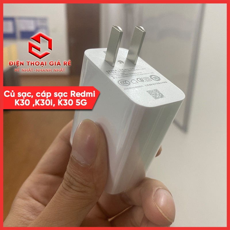 Củ sạc nhanh cáp sạc Xiaomi Redmi K30 4G K30i K30 5G 27W - chính hãng giá rẻ