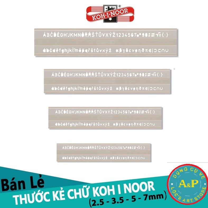 Thước chữ hardtmuth koh-i-noor