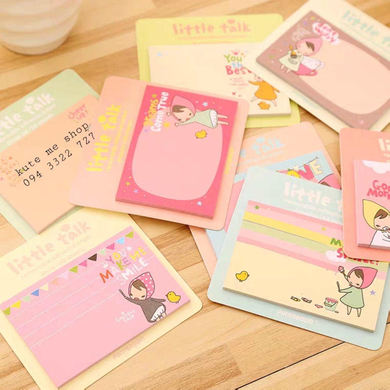 Note chữ nhật nhiều màu - 1 set 3 cái