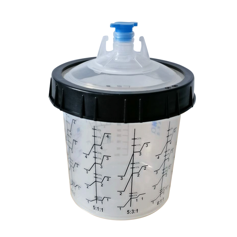 Ô Tô Súng Phun Cup Sơn Hệ Thống 600Ml Sơn Trộn Cup Và Nắp Đậy Kit Cho Súng Phun Pps Loại H O Nhanh Chóng Cup ATPro