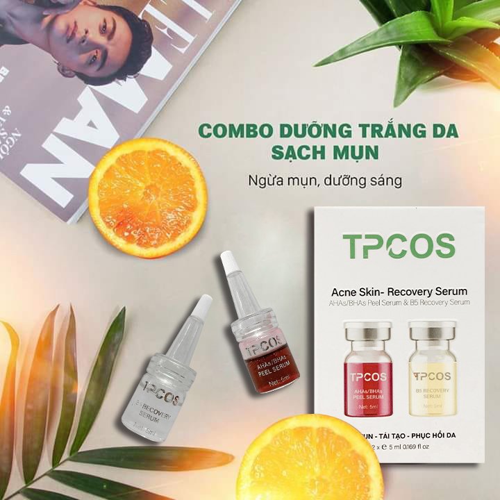 Serum mụn, tái tạo da serum acne skin - recovery - đánh bay mụn, tái tạo da, da căng bóng, đều màu - mua 2 tặng 2