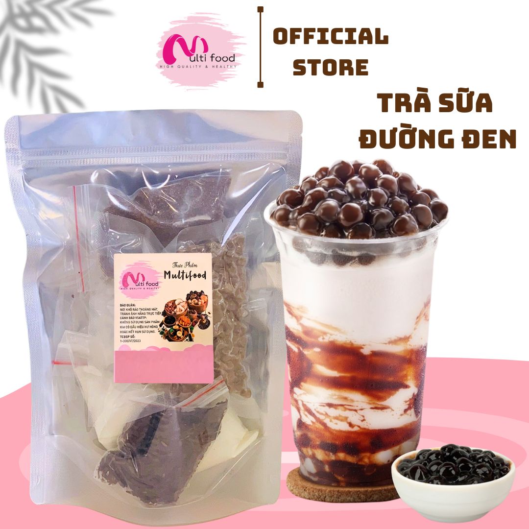 Set Nấu Trà Sữa Trân Châu Đường Đen Multifoods 400g