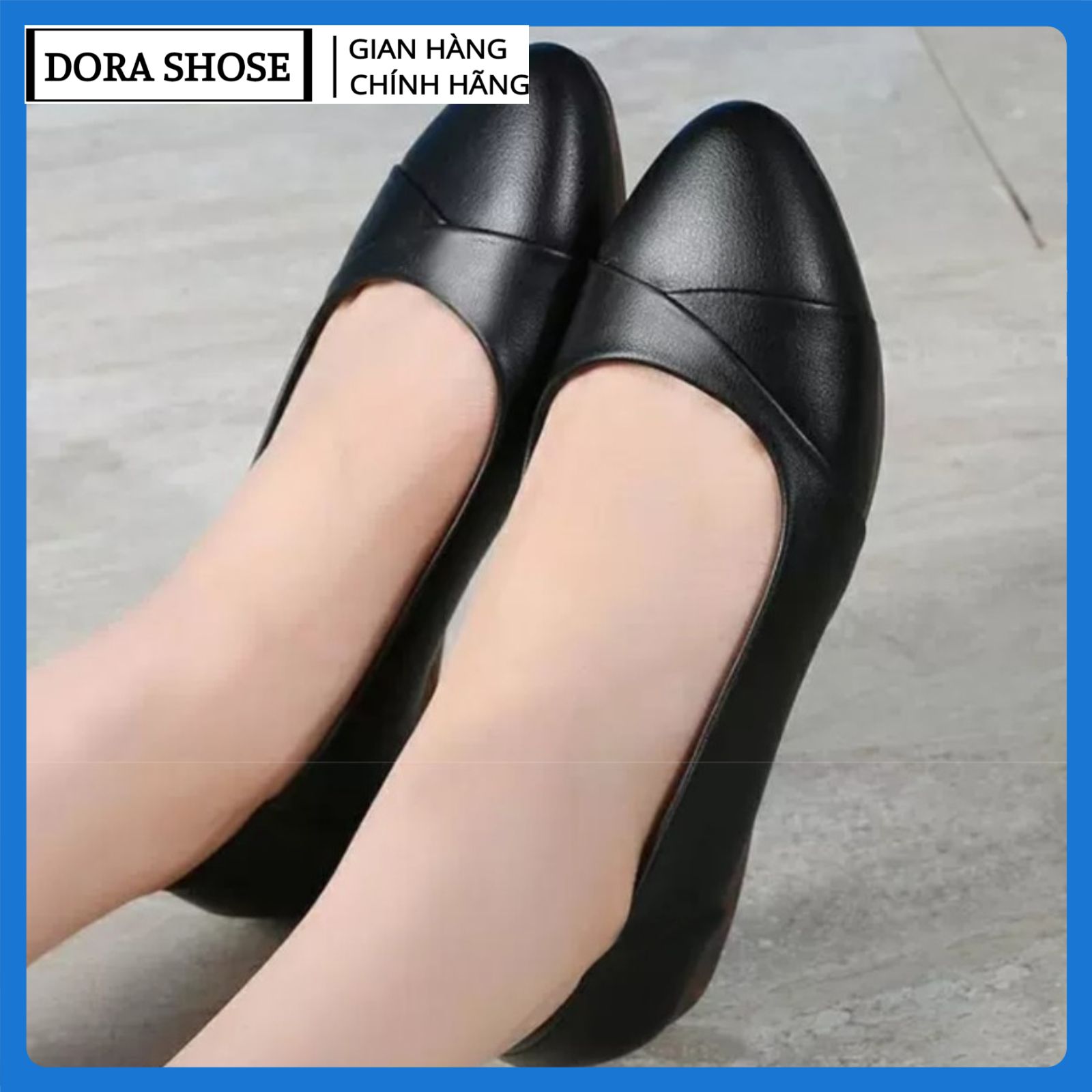 Giày búp bê nữ, giày bệt nữ đế bằng Hàng VNXK da mềm cao cấp