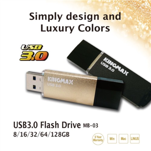 USB 3.0 Kingmax MB-03, vỏ hợp kim nhôm cao cấp 16GB 32GB 64GB