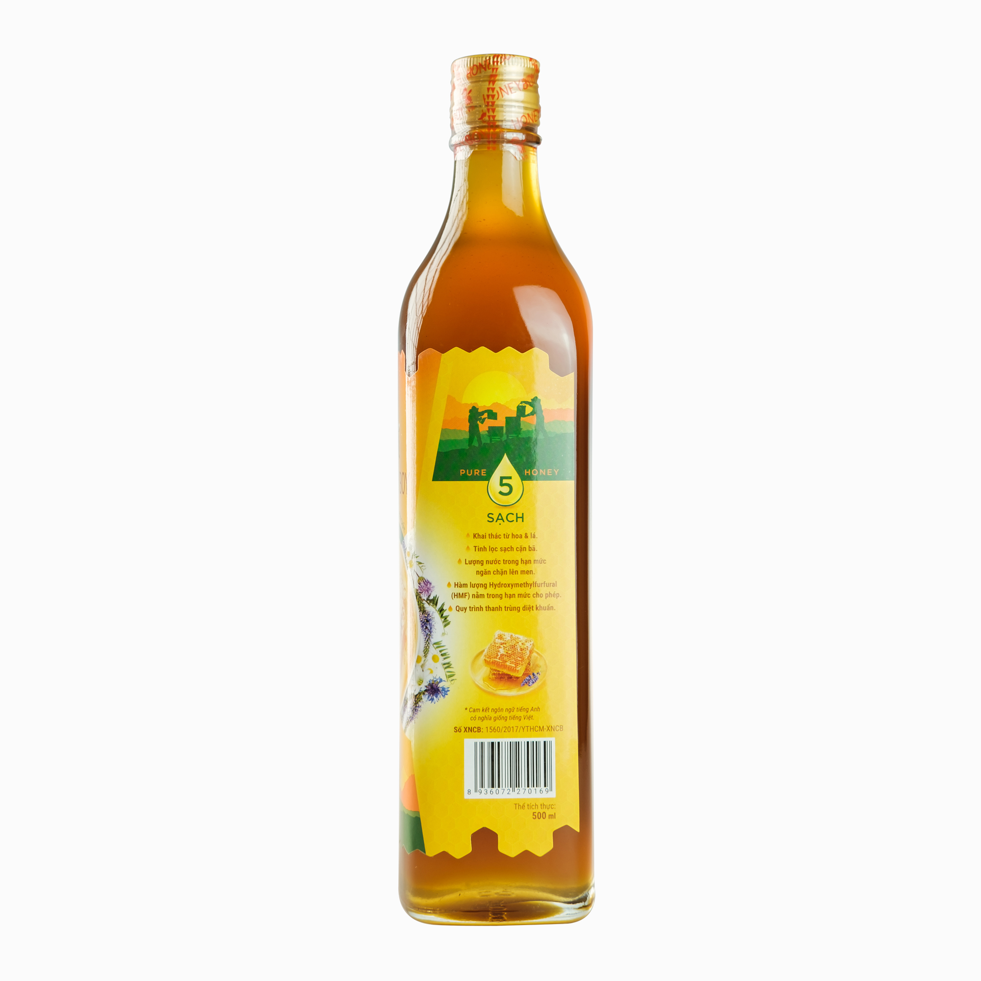 Bộ 2 mật ong thiên nhiên 5 sạch honeyboy 500ml