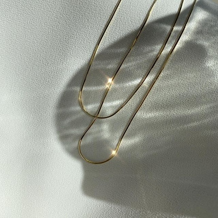 Choker Dây Chuyền Hai Sợi Nhiễn Mỏng Basic - Vani Store