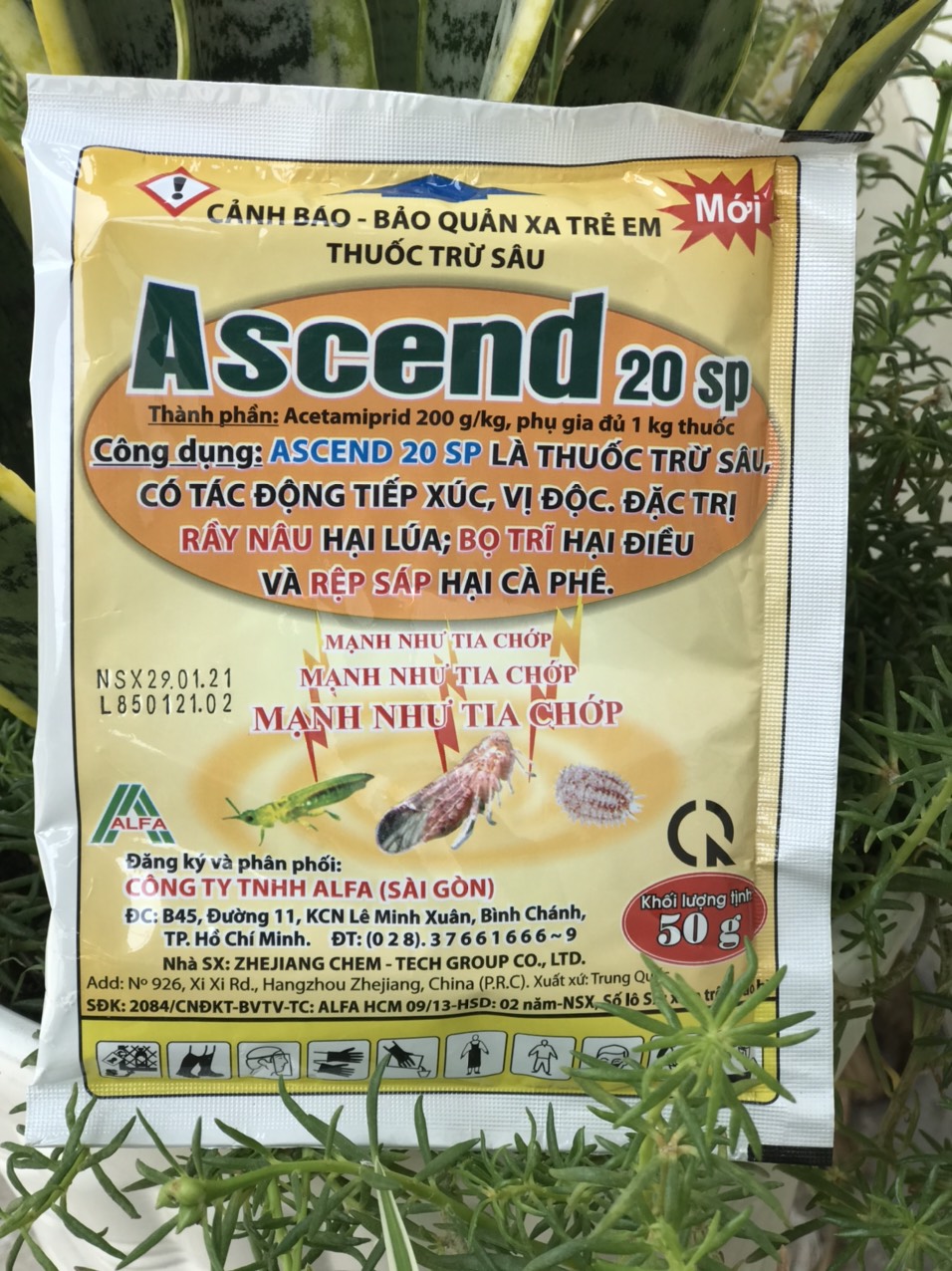 Ascend đặc trừ rầy nâu bọ trĩ rệp sáp gói 50gr