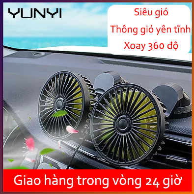 Quạt 12v siêu mạnh ô tô,Quat mini trên xe ôtô,Quạt 24v xe tải,Quạt mini xe ô tô,xoay 360 độ công suất lớn Bảo Hành Trọn đời