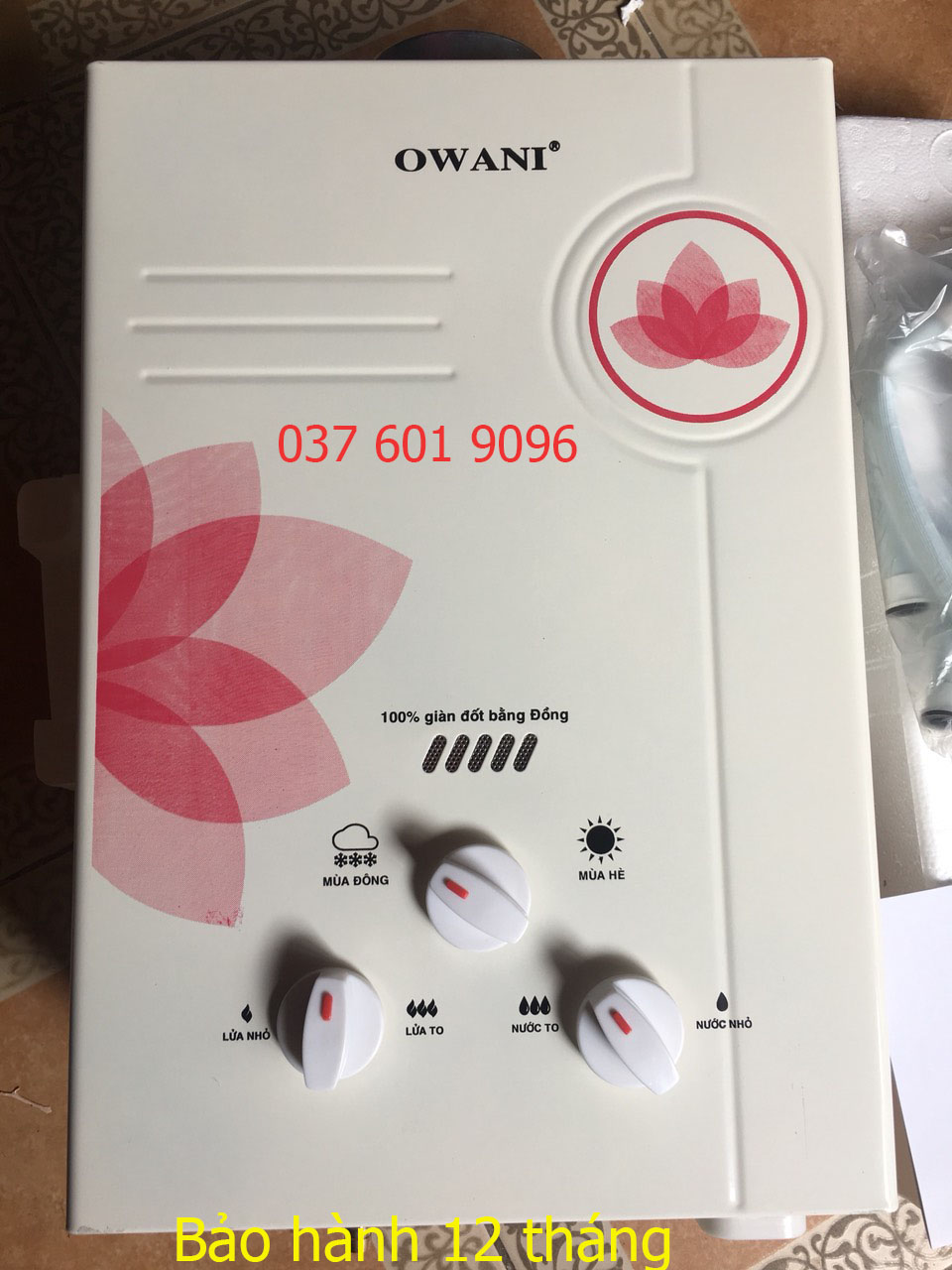 [Voucher 7% Max 800K] (Không cần điện) Bình tắm nóng lạnh dùng gas Owani D-322 - Máy nước nóng dùng ga tiện lợi khi đi phượt du lịch