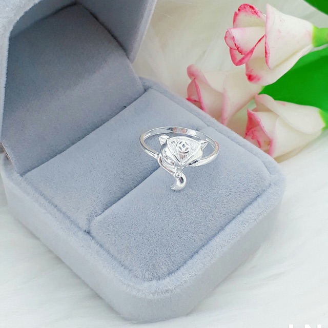 Nhẫn hồ ly chuẩn bạc ta sáng đẹp - THJ Cam kết bạc chuẩn, giá tốt kèm bảo hành