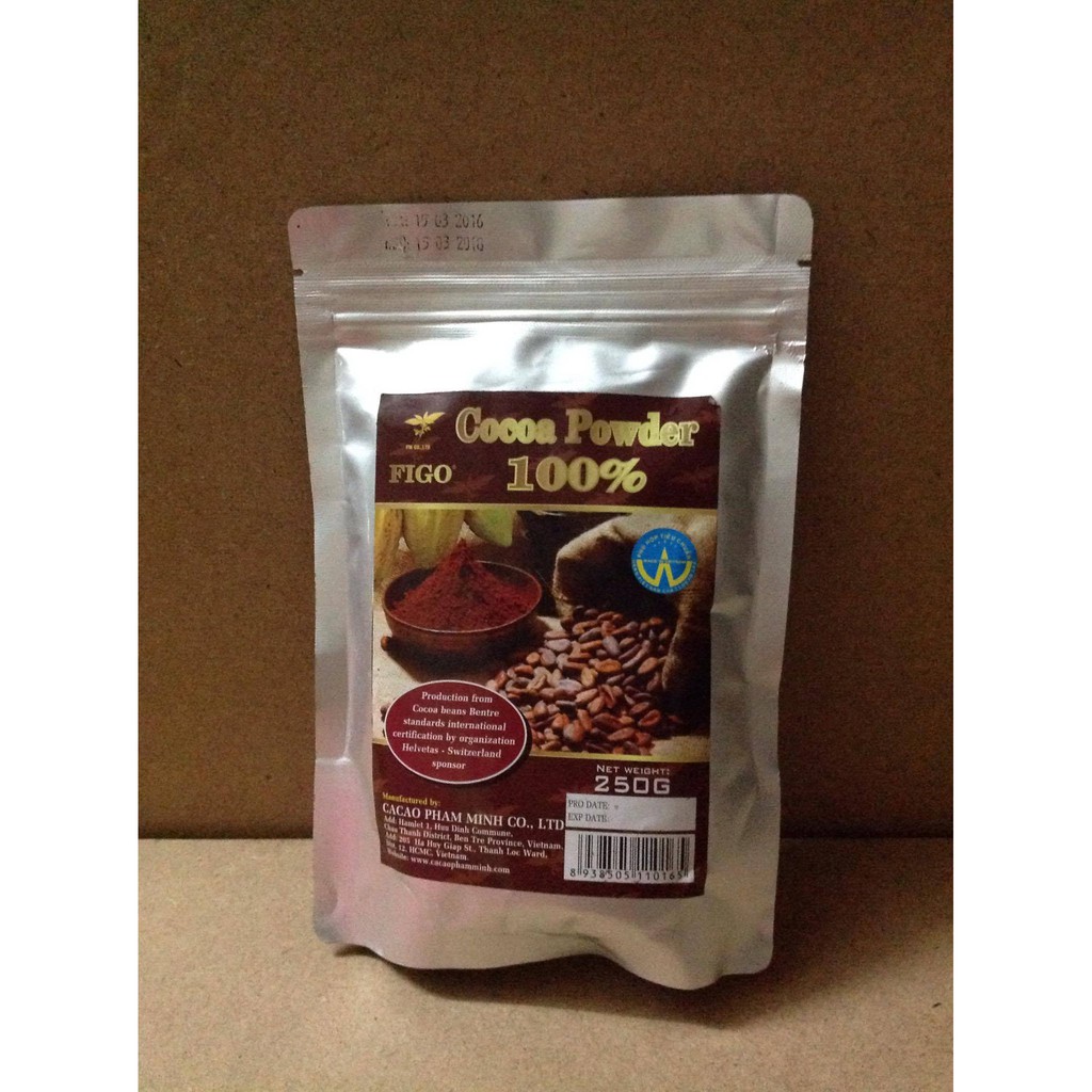 Bột cacao [ SALE CỰC SỐC ] Bột cacao figo / cocoa powder Figo 250gr VN cao cấp, nguyên liệu chế biến món ăn, thức uống