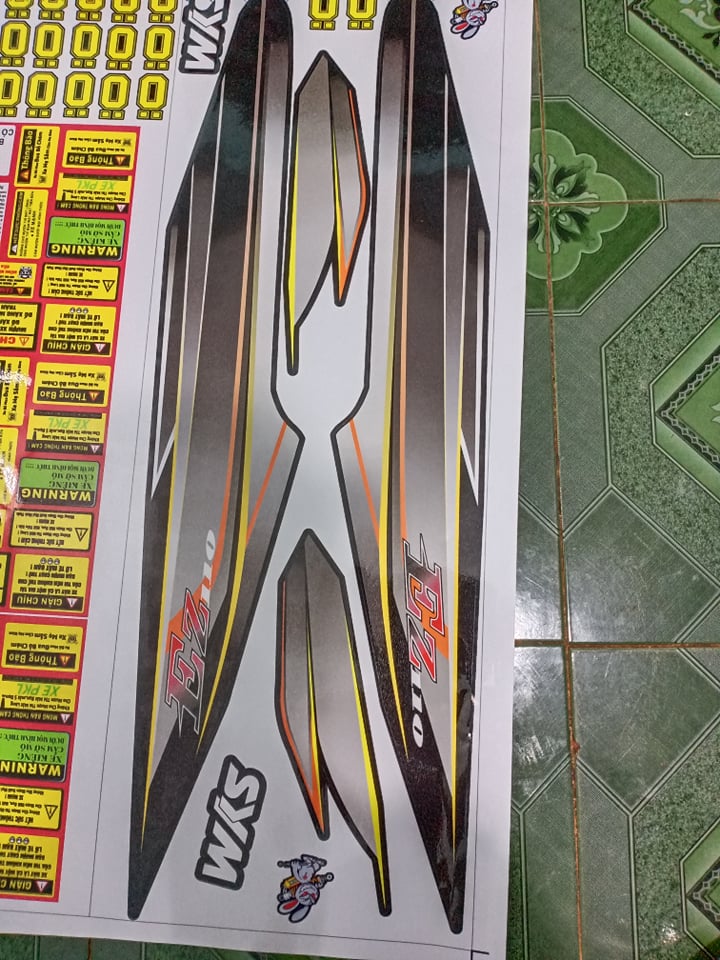 Tem rời ez 110 xe đen