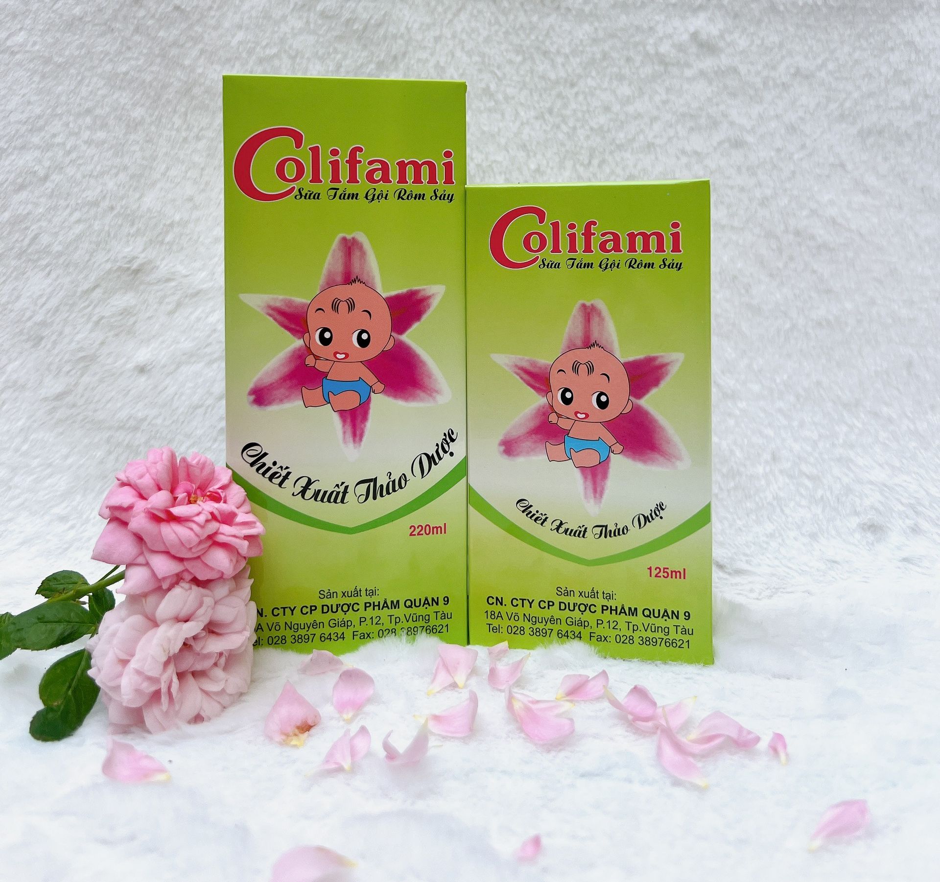 Sữa tắm gội rôm sảy colifami 125ml - 220ml