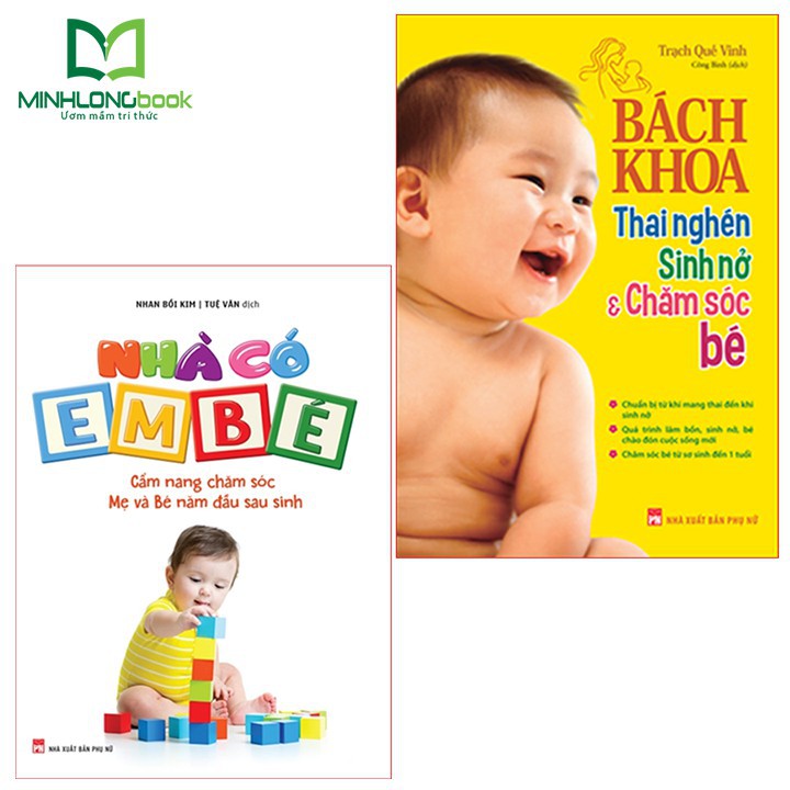 Sách - Combo: Bách Khoa Thai Nghén Sinh Nở Và Chăm Sóc Em Bé +