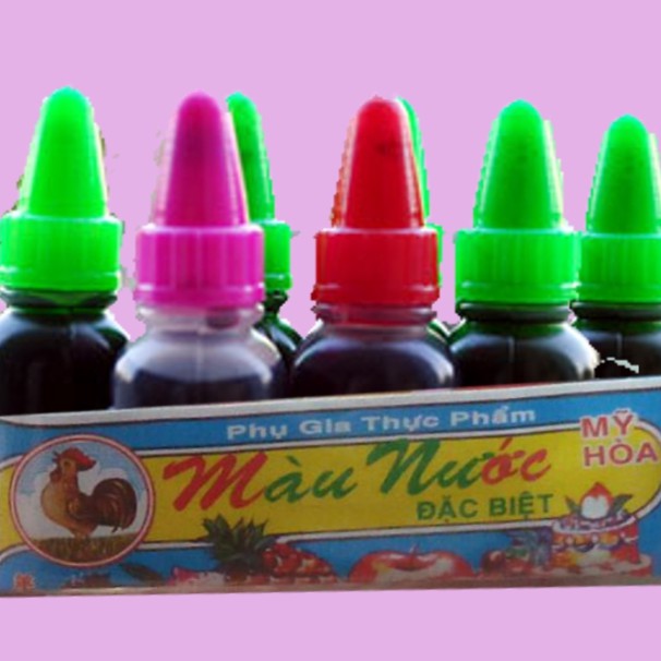 màu nước tạo màu cho tinh thể