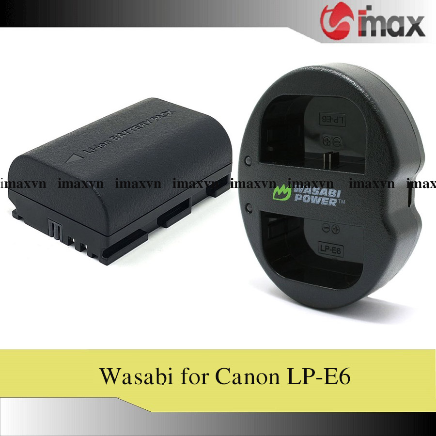 Bộ 01 pin + 01 sạc wasabi for canon lp-e6