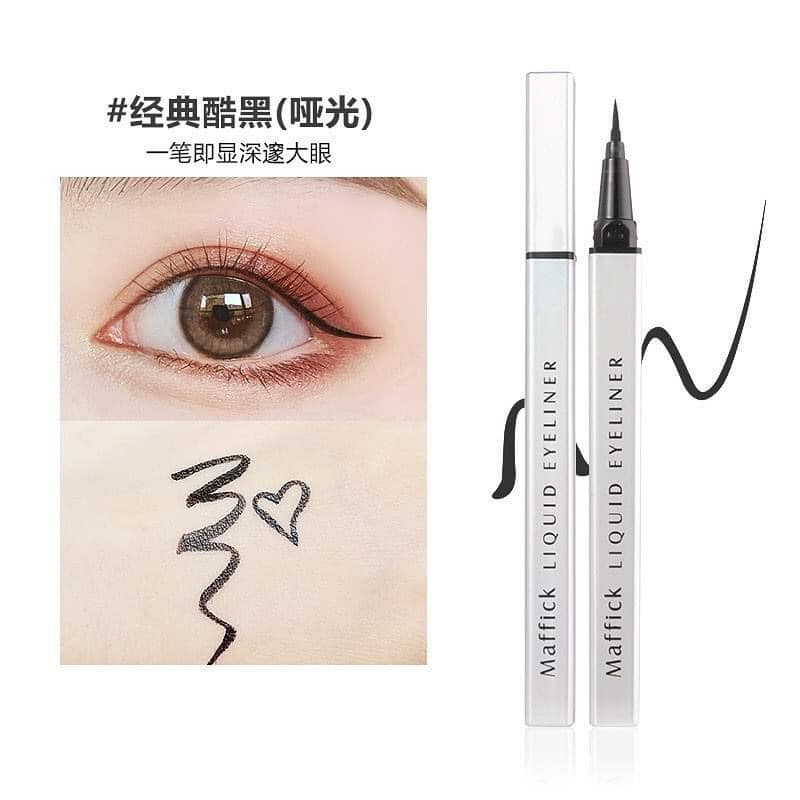 SALE NGHỈ BÁN -  Kẻ Mắt Dạ Màu Nâu Maffick 0.01mm Eyeliner Cao Cấp VIDEO