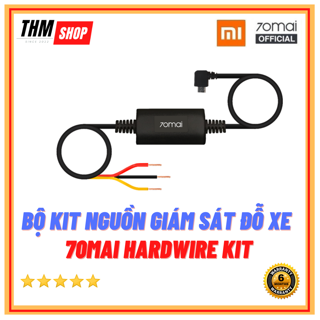 Bộ dây nguồn Hardware Kit 70mai kích hoạt tính năng Parking đỗ xe cho Camera hành trình 70mai Dash Cam