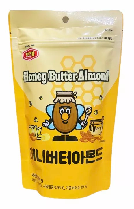 Hạnh Nhân Tẩm Bơ Mật Ong Hàn Quốc Honey Butter Almond Murgerbon 200g