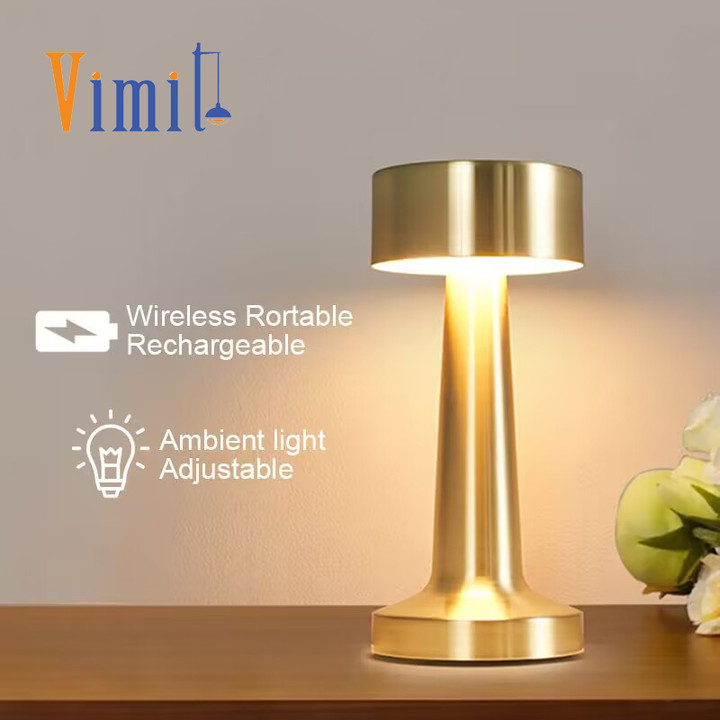 Vimite LED Smart Desk Lamp Golden Bar Lamp Touch Control USB charging