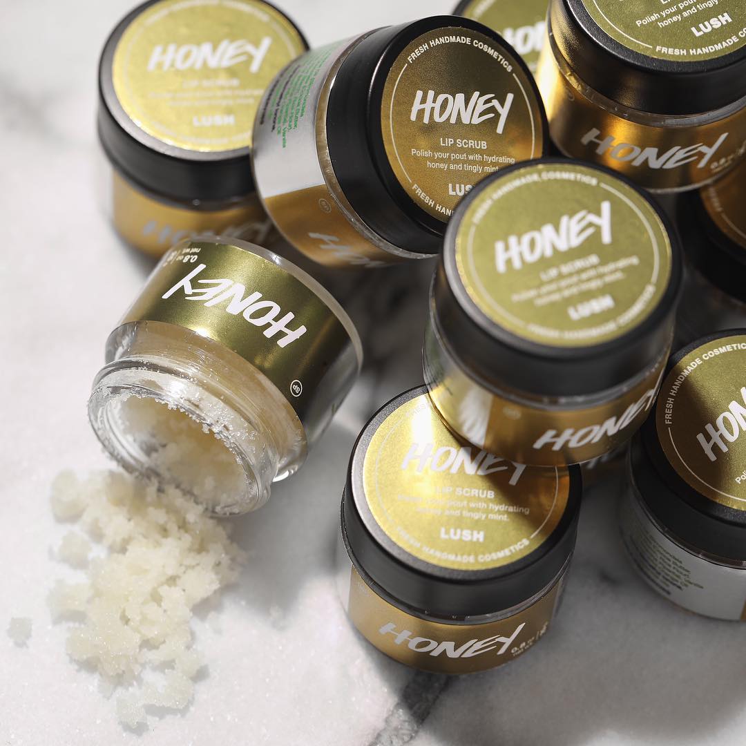 [HCM]Tẩy da chết môi LUSH - Honey lipscrub