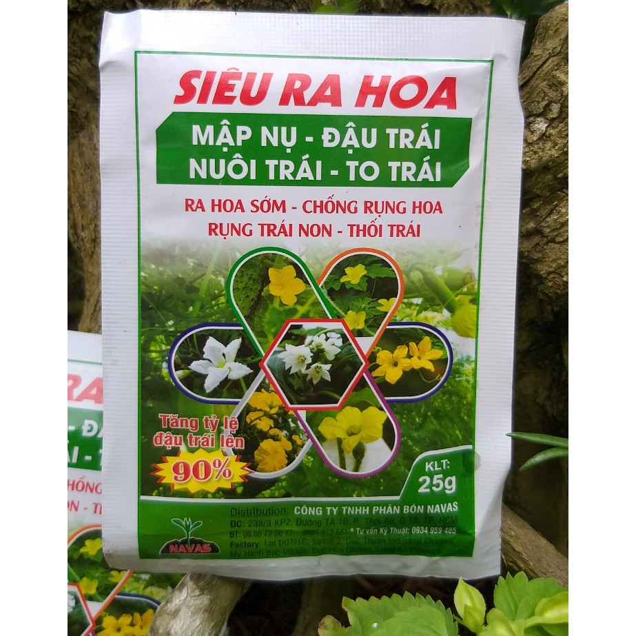 Phân bón lá Siêu ra hoa - Chống rụng trái - Tăng cường tỷ lệ đậu trái lên 90%