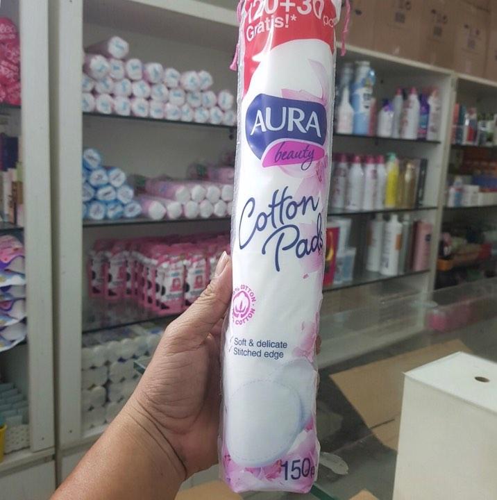 [HCM]Combo 2 Bông tẩy trang Aura 150 miếng