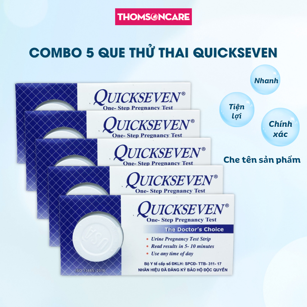 Que thử thai Quickseven phát hiện sớm, test nhanh hiệu quả, trả kết quả chính xác