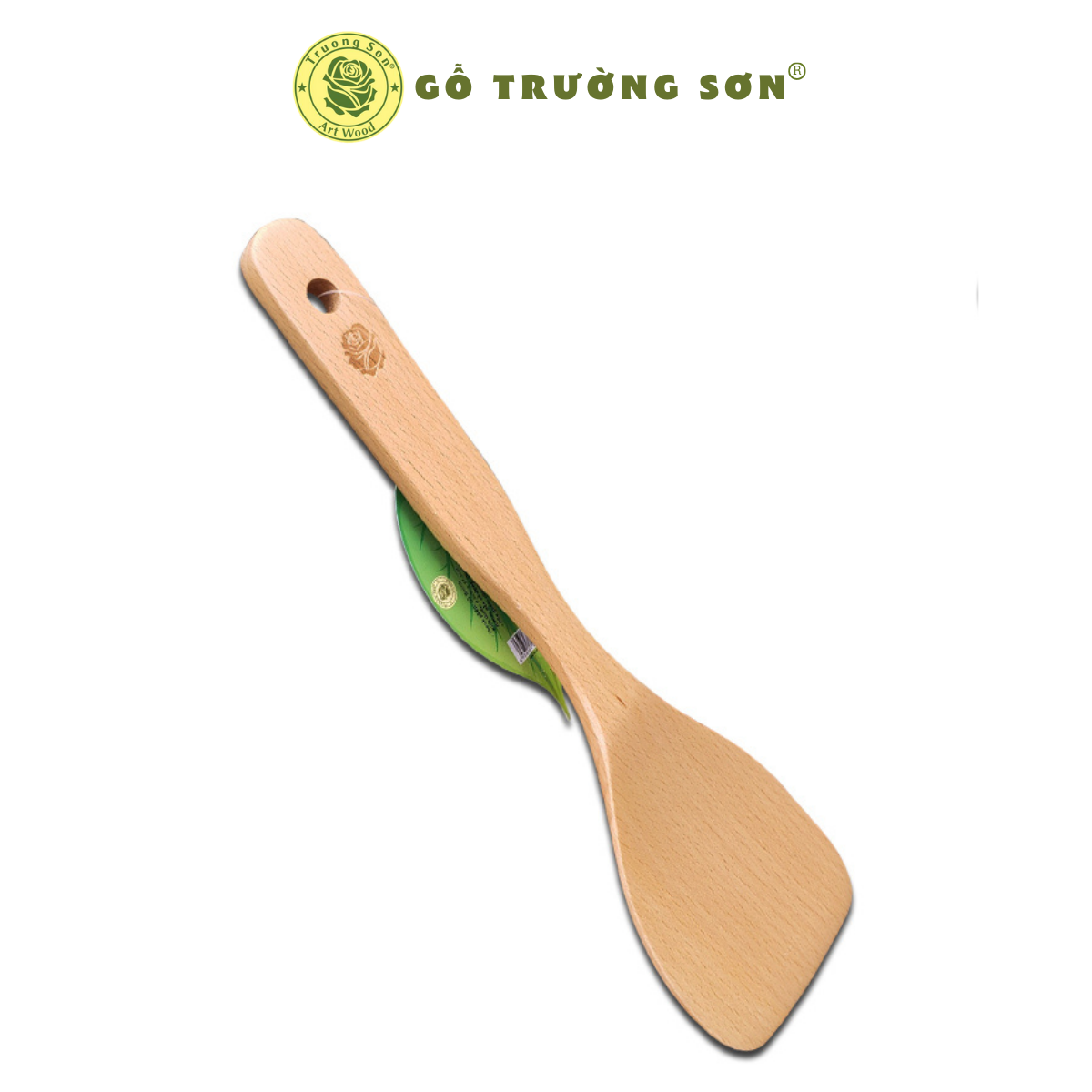 [HCM] Muỗng Xới Cơm Miệng Bằng - Vá Sạn Gỗ 02 Bằng  ( 27.5 x 8.5 cm )  - Đồ Gỗ Nhà Bếp Thương Hiệu Trường Sơn