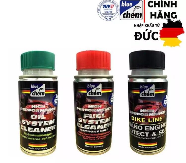 Bộ 3 sản phẩm vệ sinh động cơ - kim phun - bảo vệ động cơ blue chem made in germany