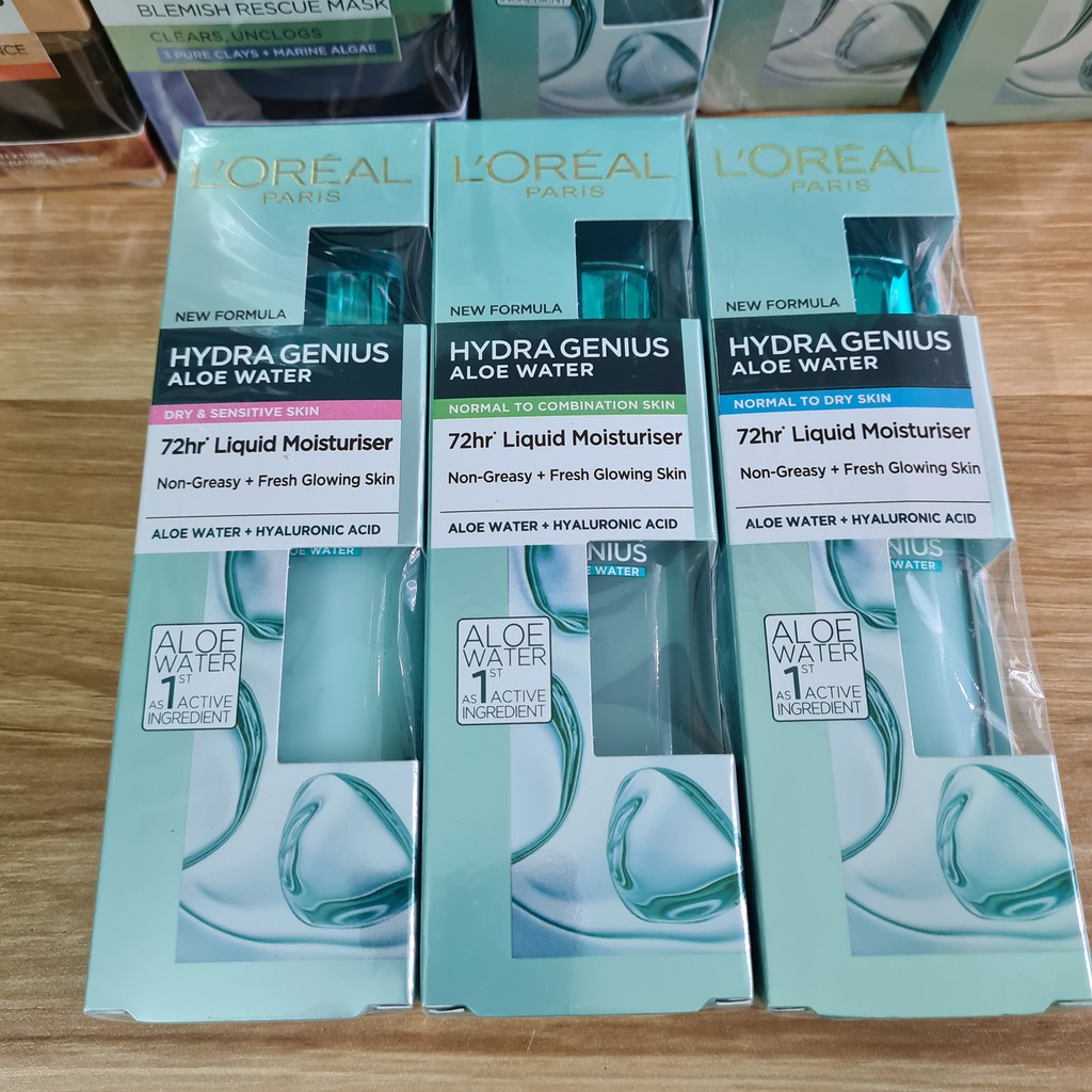 Kem cấp ẩm Loreal Hydra Genius aloe water 70m