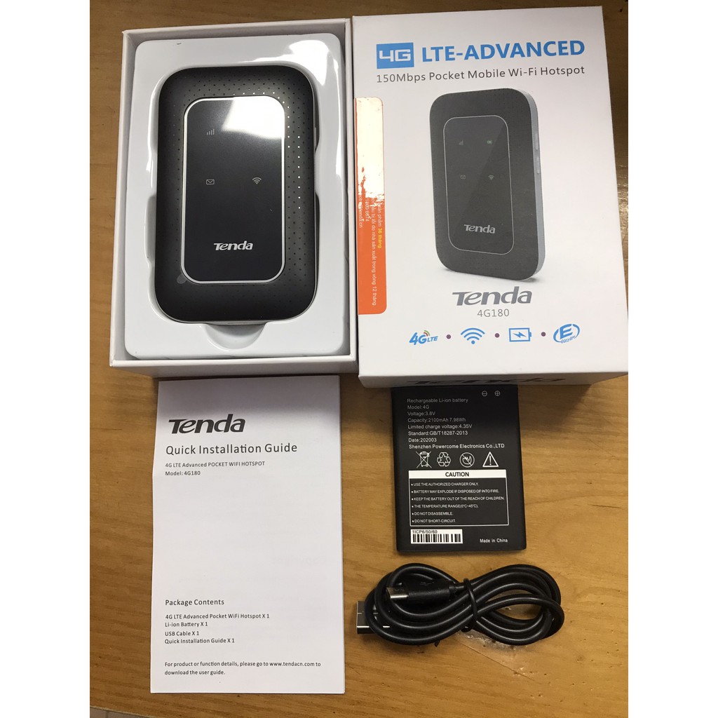 Bộ phát Wifi di động 4GB LTE 150 MBPS Tenda - 4G180