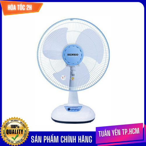 Quạt bàn Senko B1616 công suất 47W, 3 tốc độ gió, nhiều màu sắc - Hàng chính hãng