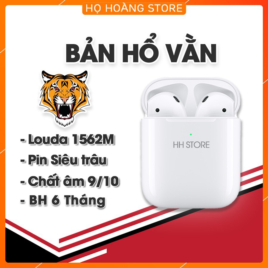 Tai nghe bluetooth hổ vằn 1562m premium bản mới 2021- chất âm 9/10 - dùng được cho ios và android