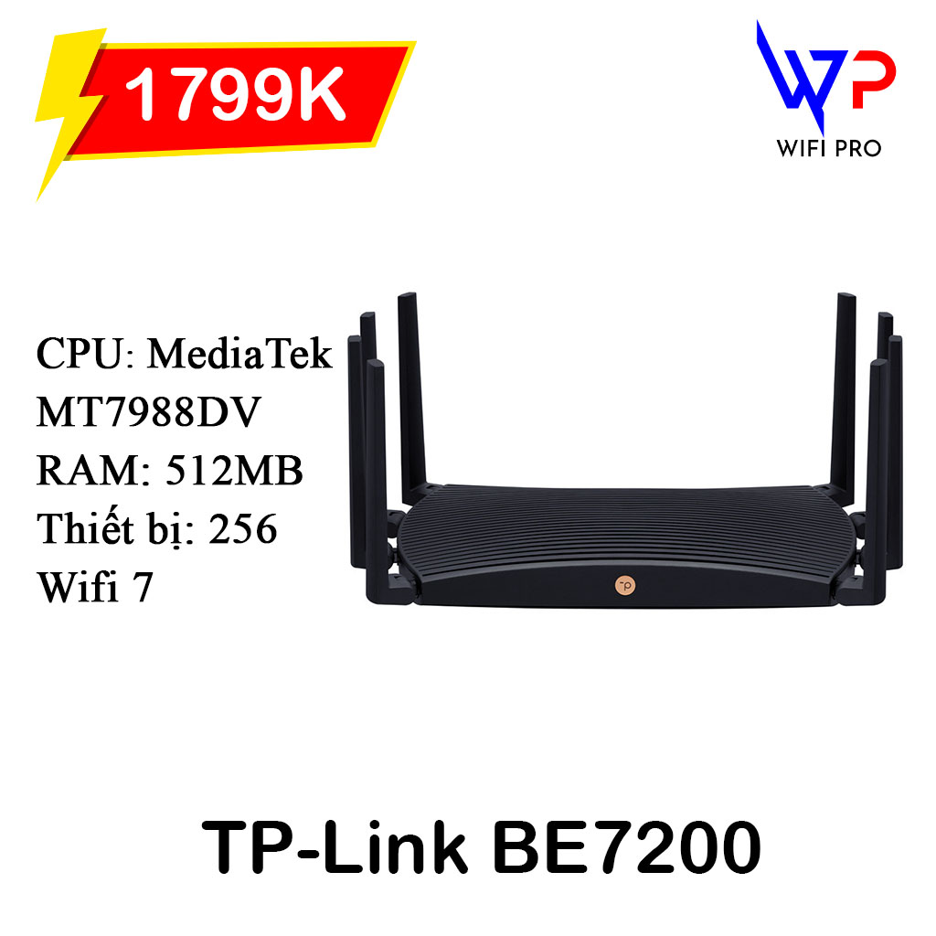  Bộ phát Wifi Router TP-LINK BE7200 Wifi 7 TL-7DR7230 AX6000 Wifi 6 TL-XDR6088 tốc độ cao wifi mesh wifi chịu tải 
