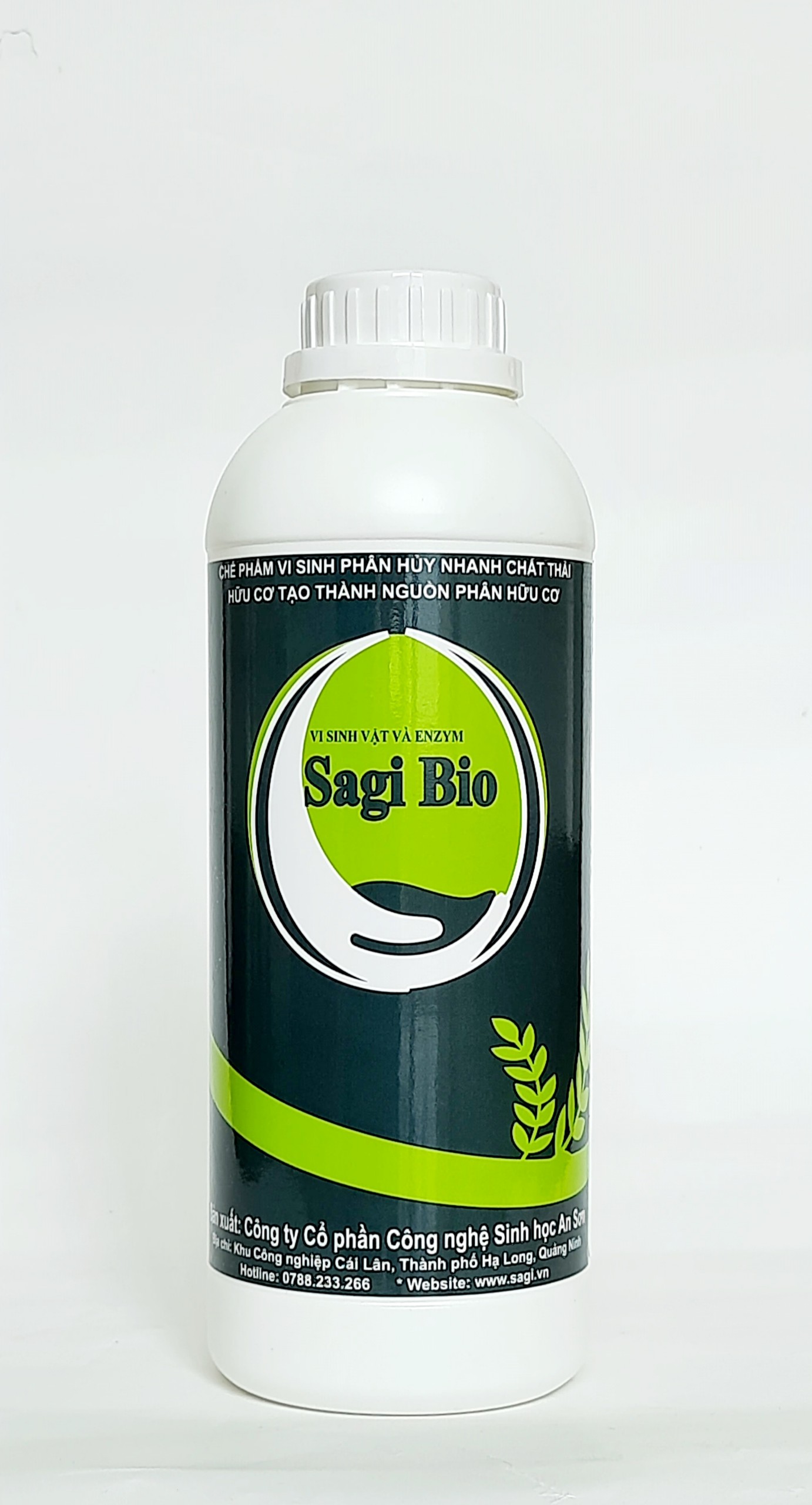 Chế phẩm sinh học ủ phân hữu cơ SagiBio - Chai 1 lít