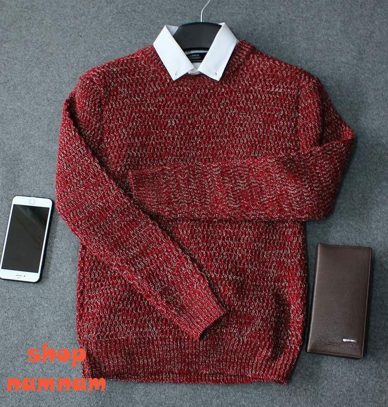 Áo len tiêu cao cấp màu đỏ đô