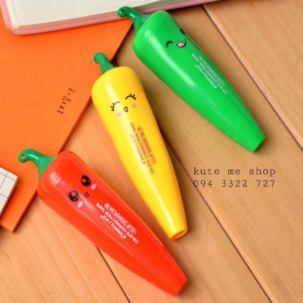 Bút xóa kéo hình trái ớt (5mmx6m)