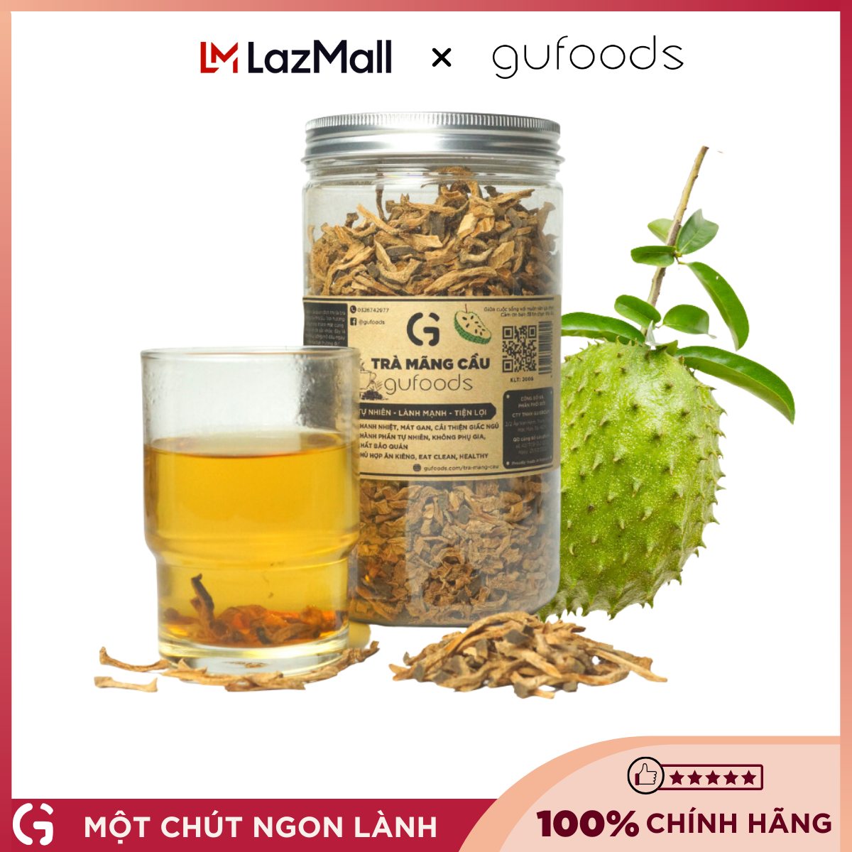Trà mãng cầu GUfoods - Hỗ trợ giấc ngủ, cải thiện tinh thần, tốt cho sức khoẻ