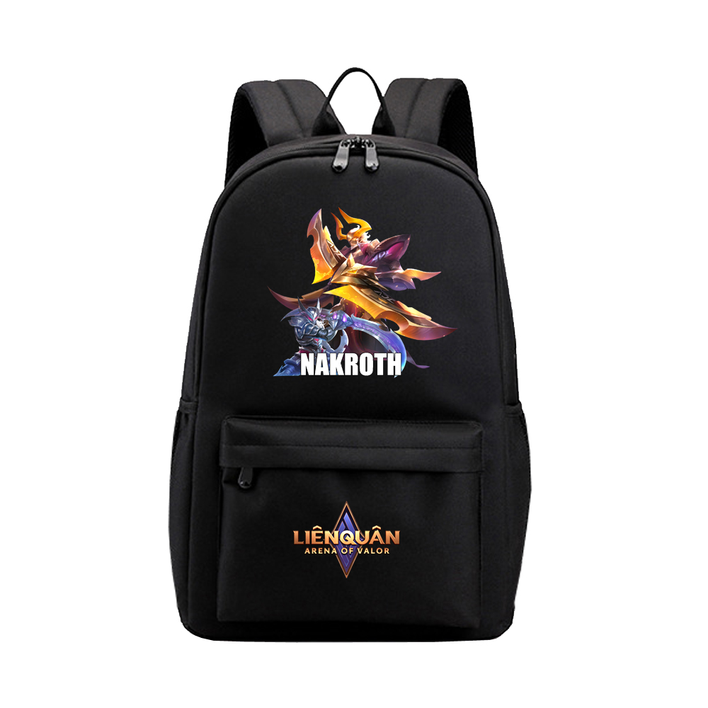 Balo nam nữ Liên Quân Mobile Nakroth phối màu thời trang chất liệu vải chuyên dụng cao cấp, Vừa laptop 15.6 inch,đi học đi chơi đều được