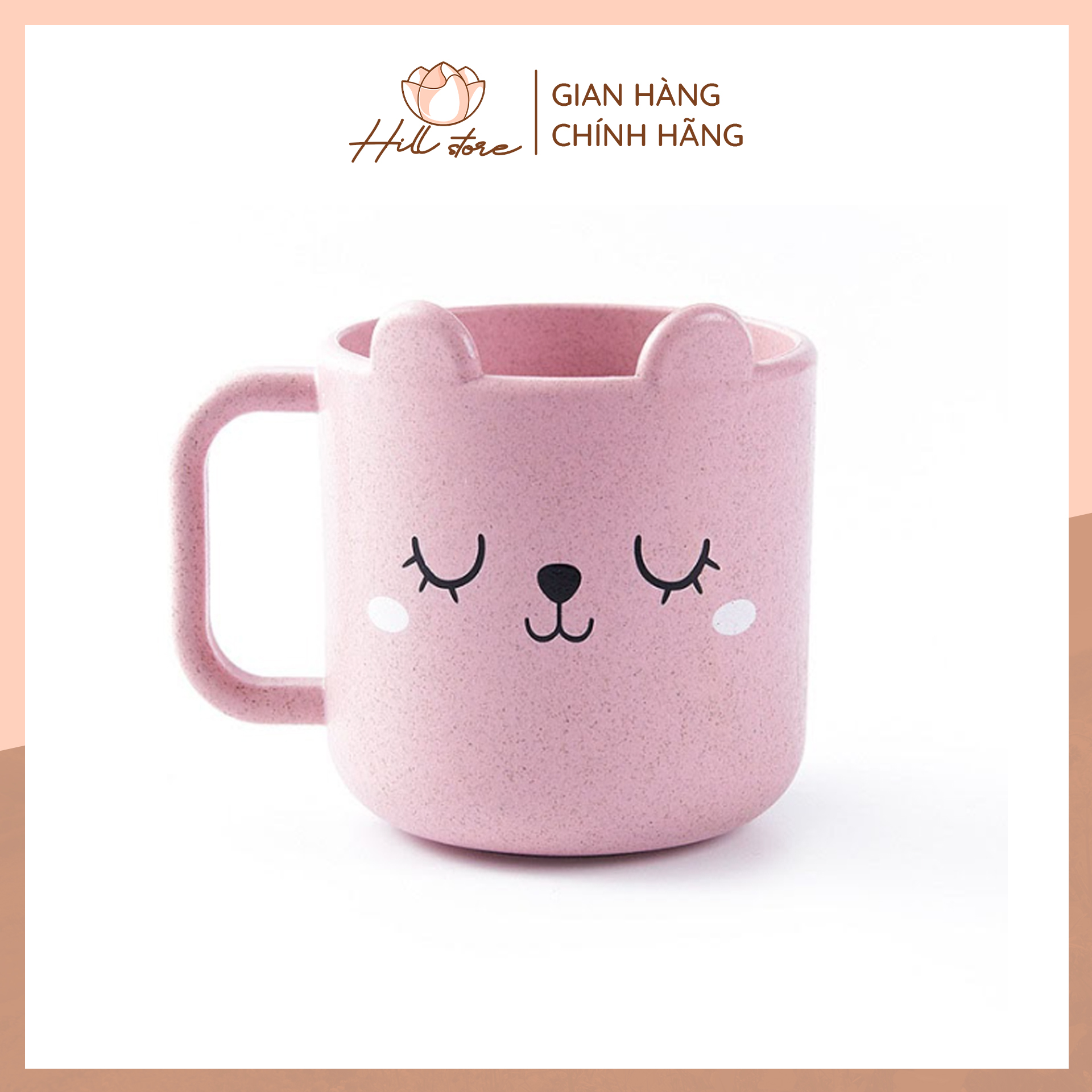 Ly uống nước bằng nhựa lúa mạch cho bé, cốc uống nước , đánh răng cute - Nhà cửa đời sống