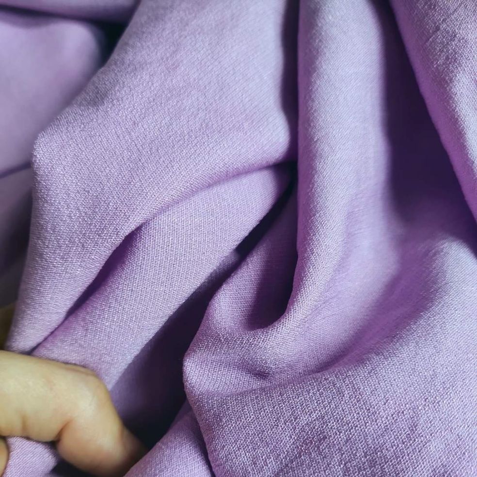 Vải Linen (xước nhật) co giãn, ko nhăn màu tím