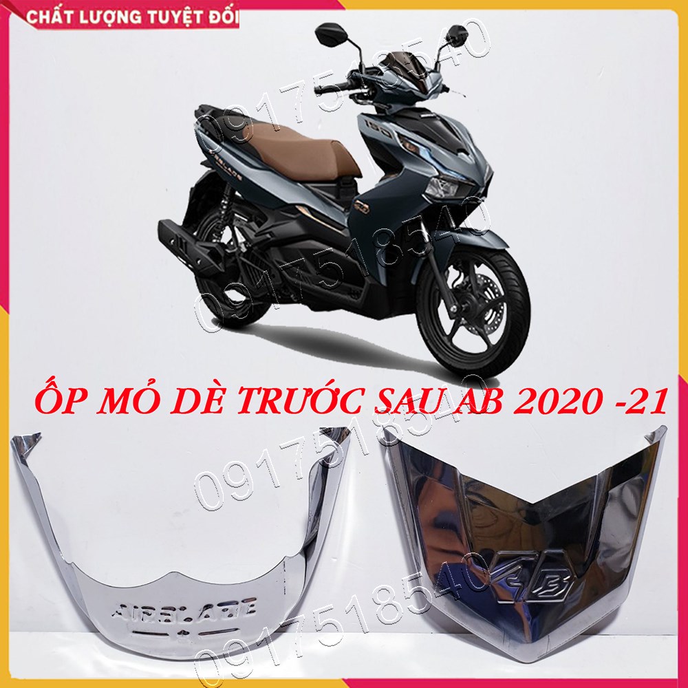 Bộ ốp mỏ dè INOX xe AIRBLADE 2020 - 2021 ( Gía 1 Cặp Trước, Sau )