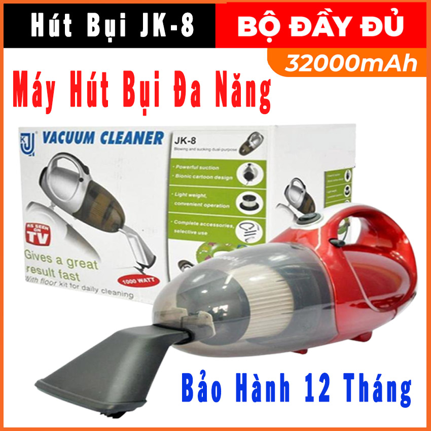 Máy hút bụi mini cầm tay đa năng 2 chiều vacuum cleaner jk-8, máy hút bụi mini cầm tay chính hãng, máy hút bụi gia đình, máy hút bụi giường nệm, bảo hành 12 tháng, lỗi 1 đổi 1