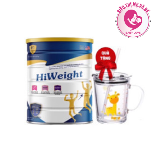 Sữa bột HiWeight hỗ trợ tăng cân hộp 650g -nhập khẩu giúp cải thiện cân nặng dành cho người gầy