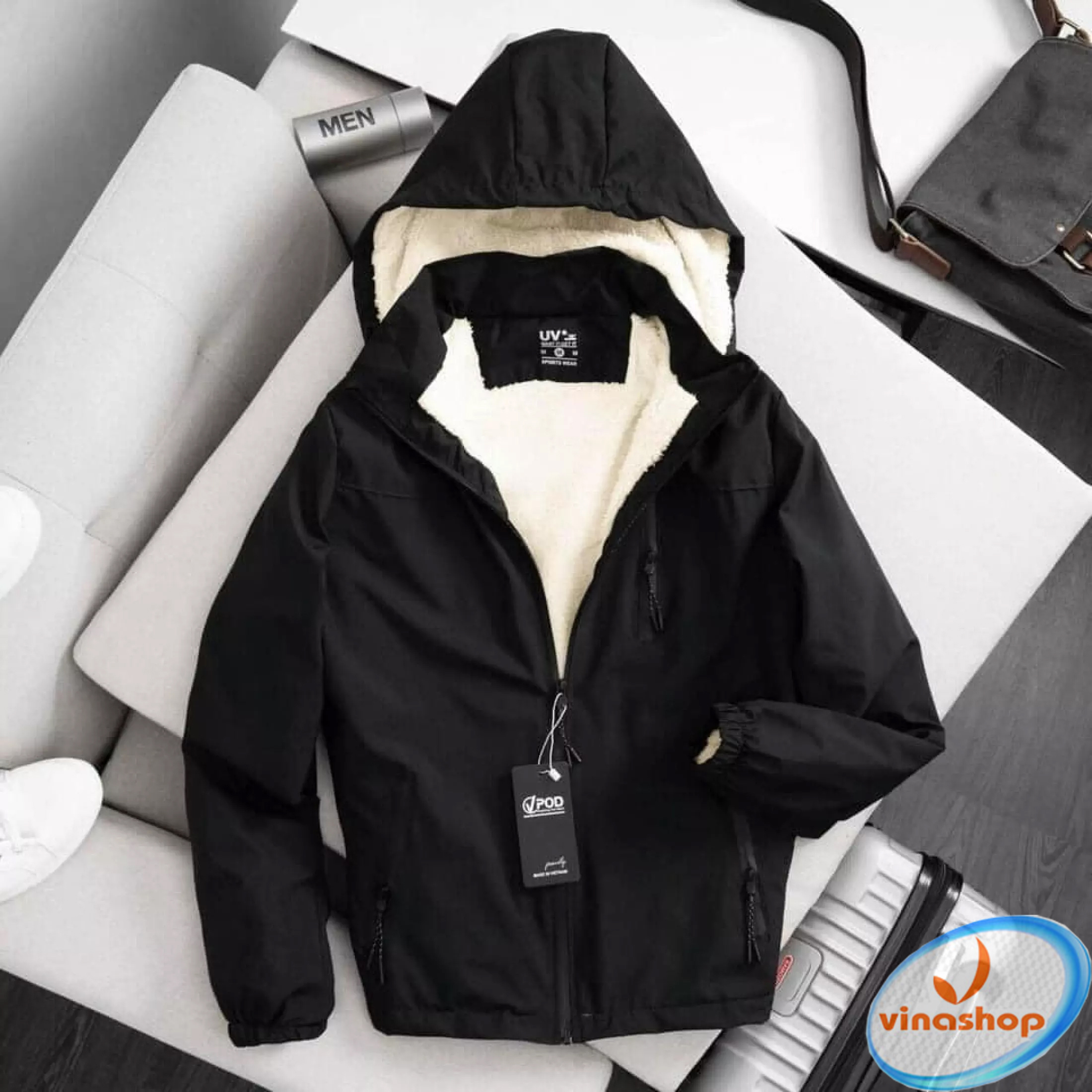 [ 🔥 Sale 50% Tết 🔥 ] Áo Gió Đi Đường Nam Nữ - Áo Khoác Chắn Gió Nam Nữ - Áo Gió Lót Lông Cừu Siêu Ấm Giữ Nhiệt Khi Đi Ngoài Đường - Áo Gió Tráng 1 Lớp Chống Thấm Nước  - Áo Phao Lót Lông Cừu Siêu Ấm