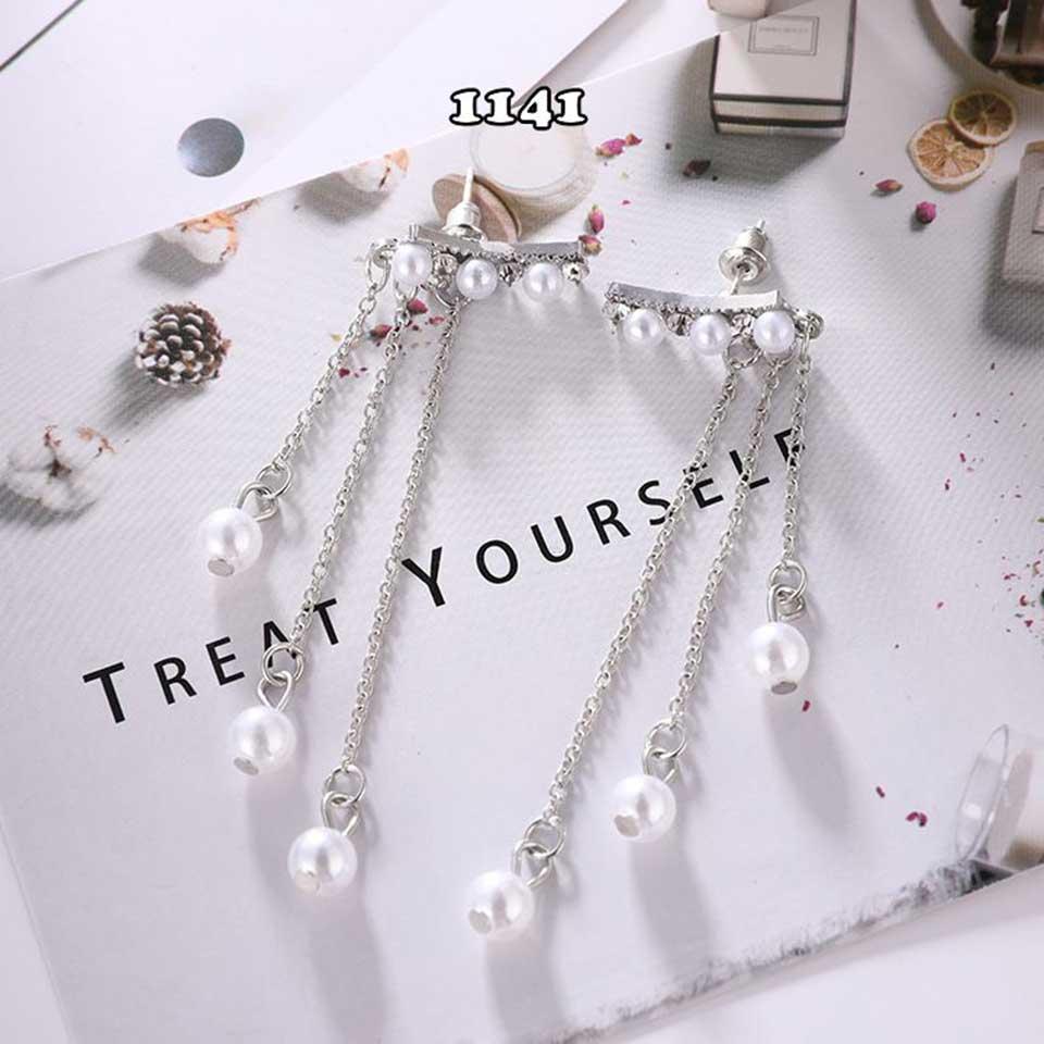 Bông tai ngọc trai nhân tạo hàn quốc mẫu mới sành điệu 2019 ah1141