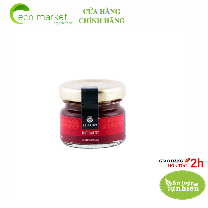 Mứt trái cây tự nhiên dâu tây Le Fruit 30g