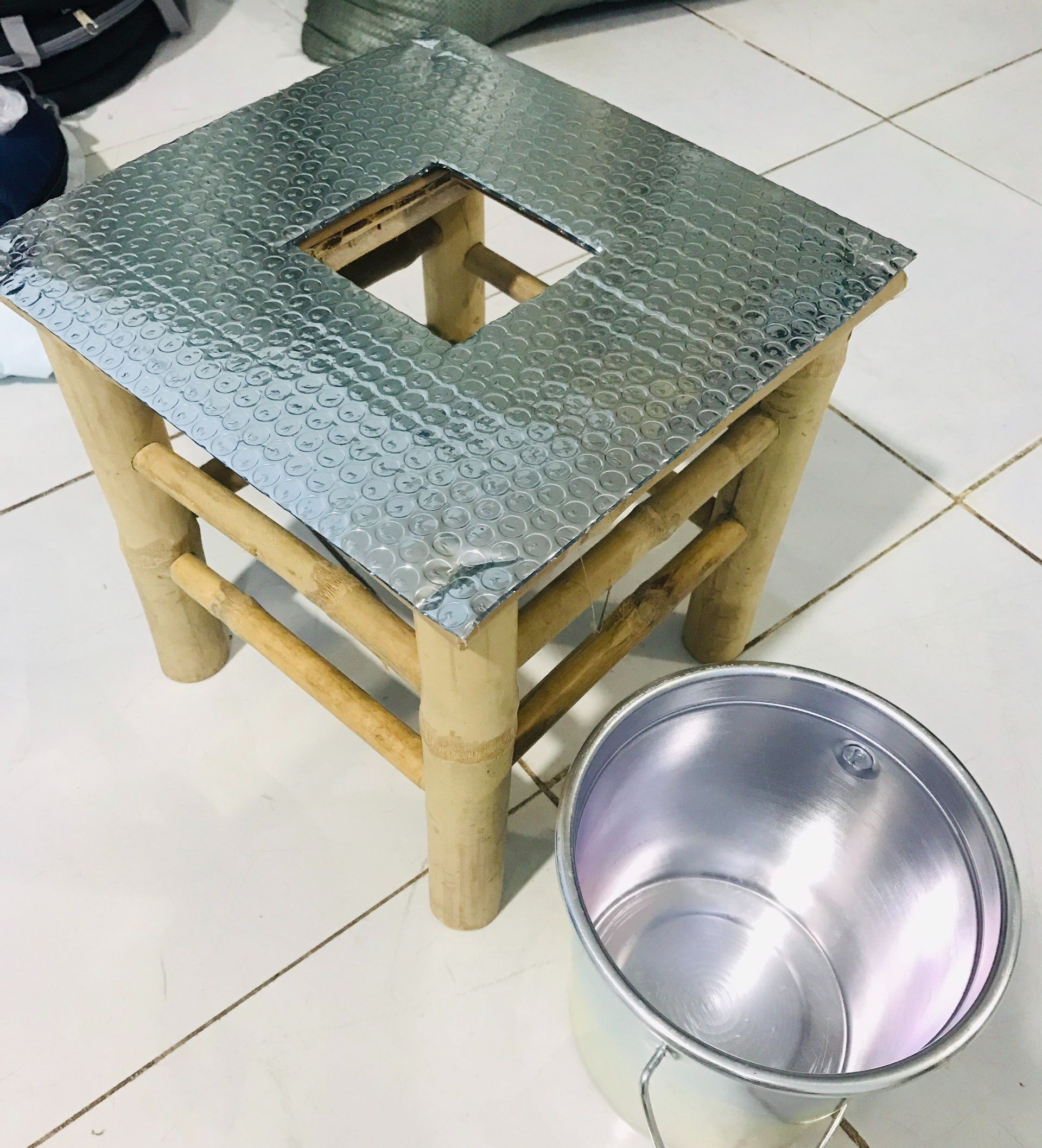 Ghế xông phụ khoa+xô(tặng đệm ghế)